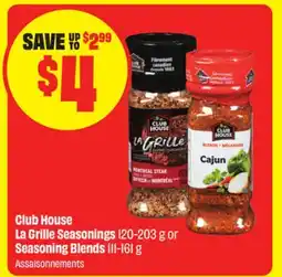 FreshCo Club House La Grille Seasonings 120-203 g or Seasoning Blends 111-161 g offer