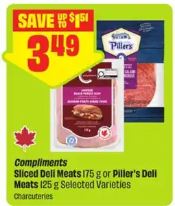 FreshCo Compliments Sliced Deli Meats 175 g or Piller's Deli Meats 125 g Selected Varieties offer