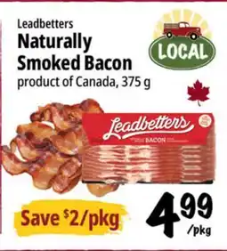 Farm Boy Leadbetters Naturally LOCAL Smoked Bacon offer