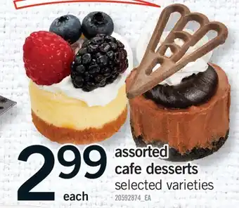 Fortinos ASSORTED CAFE DESSERTS offer