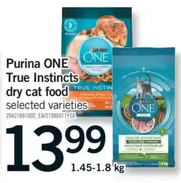 Fortinos PURINA ONE TRUE INSTINCTS DRY CAT FOOD offer