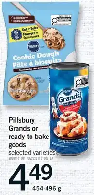 Fortinos PILLSBURY GRANDS OR READY TO BAKE GOODS offer