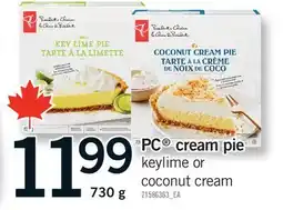 Fortinos PC CREAM PIE KEYLIME OR COCONUT CREAM offer