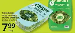 Fortinos VISION GREENS CRISPY ROMAINE OR CRUNCHY GREEN LEAF offer