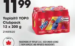 Fortinos YOPLAIT YOP CLUBPACK offer