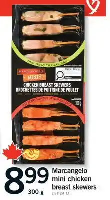 Fortinos MARCANGELO MINI CHICKEN BREAST SKEWERS offer