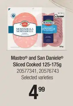 Fortinos MASTRO AND SAN DANIELE SLICED COOKED offer