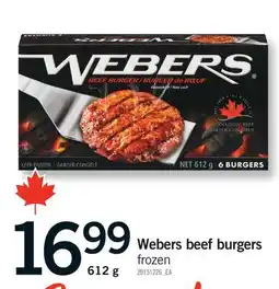 Fortinos WEBERS BEEF BURGERS offer
