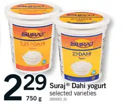 Fortinos SURAJ DAHI YOGURT offer