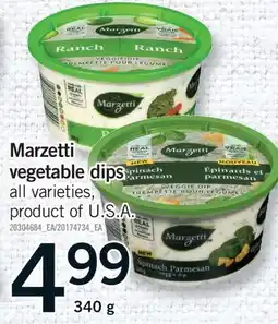 Fortinos MARZETTI VEGETABLE DIPS offer