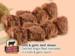 Fortinos HERB & GARLIC BEEF SKEWER offer