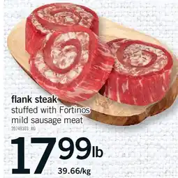 Fortinos FLANK STEAK offer