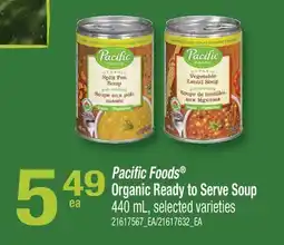 Fortinos PACIFIC FOODS ORGANIC READY TO SERVE SOUP offer