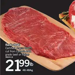 Fortinos FLANK STEAK offer