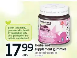 Fortinos HERBALAND SUPPLEMENT GUMMIES, 60's offer