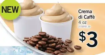 Fortinos CREMA DI CAFFÈ, 4 OZ offer