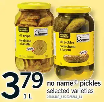 Fortinos NO NAME PICKLES offer