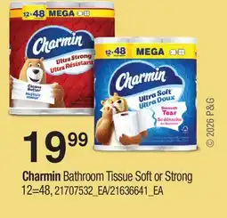 Fortinos CHARMIN BATHROOM TISSUE SOFT OR STRONG, 12=48 offer