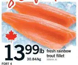 Fortinos FRESH RAINBOW TROUT FILLET offer