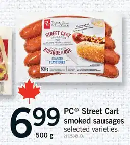 Fortinos PC STREET CART SMOKED SAUSAGES offer