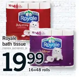 Fortinos ROYALE BATH TISSUE, 16=48 rolls offer