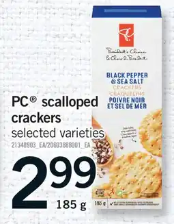 Fortinos PC SCALLOPED CRACKERS offer