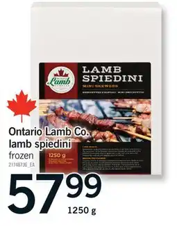 Fortinos ONTARIO LAMB CO. LAMB SPIEDINI offer