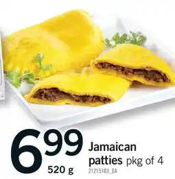 Fortinos JAMAICAN PATTIES, pkg of 4 offer
