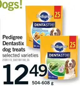 Fortinos PEDIGREE DENTASTIX DOG TREATS offer