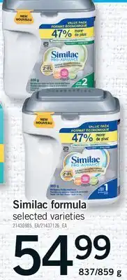 Fortinos SIMILAC FORMULA, 837/859 g offer