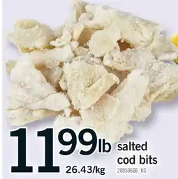 Fortinos SALTED COD BITS offer