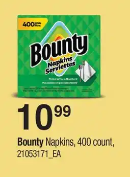 Fortinos BOUNTY NAPKINS, 400 count offer