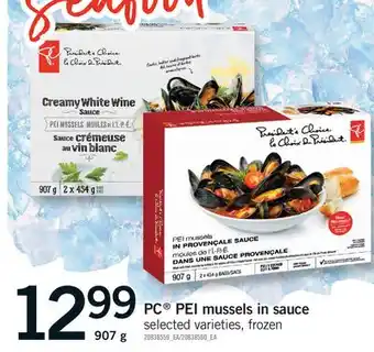 Fortinos PC PEI MUSSELS IN SAUCE offer