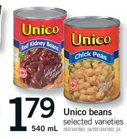Fortinos UNICO BEANS offer