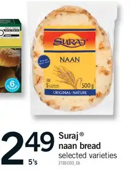 Fortinos SURAJ NAAN BREAD, 5's offer
