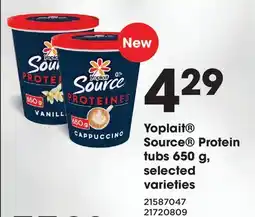 Fortinos YOPLAIT SOURCE PROTEIN TUBS offer