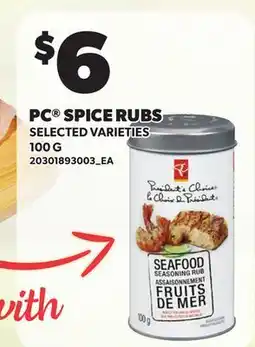 Loblaws PC SPICE RUBS offer