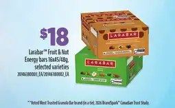 Loblaws LARABAR FRUIT & NUT ENERGY BARS, 16X45/48G offer