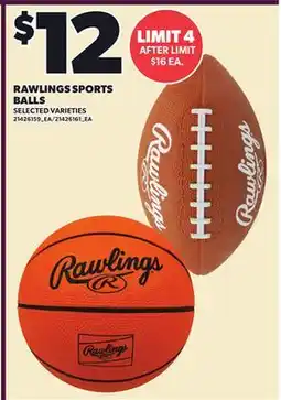 Loblaws RAWLINGS SPORTS BALLS offer