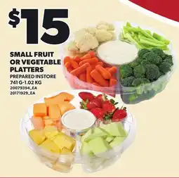 Loblaws SMALL FRUIT OR VEGETABLE PLATTERS, 741 G-1.02 KG offer