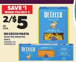 Loblaws DE CECCO PASTA offer