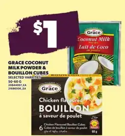 Loblaws GRACE COCONUT MILK POWDER & BOUILLION CUBES offer