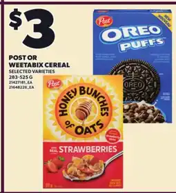 Loblaws POST OR WEETABIX CEREAL offer