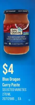 Loblaws BLUE DRAGON CURRY PASTE offer