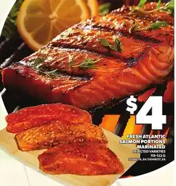 Loblaws FRESH ATLANTIC SALMON PORTIONS MARINATED offer