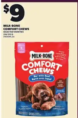 Loblaws MILK-BONE COMFORT CHEWS, 210/312 G offer