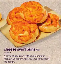 Loblaws CHEESE SWIRL BUNS, 4'S offer