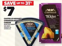 Loblaws CASTELLO HAVARTI, CHEDDAR OR BLUE offer