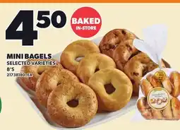 Loblaws MINI BAGELS, 8'S offer