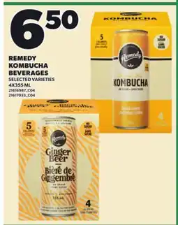 Loblaws REMEDY KOMBUCHA BEVERAGES offer